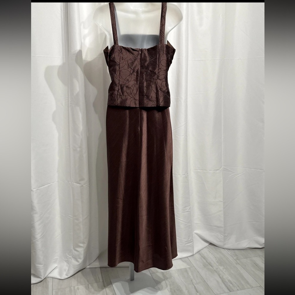 Jessica Howard 2 Piece Formal Suit Set Size 6 Brown Embroidered NWT - Picture 10 of 14